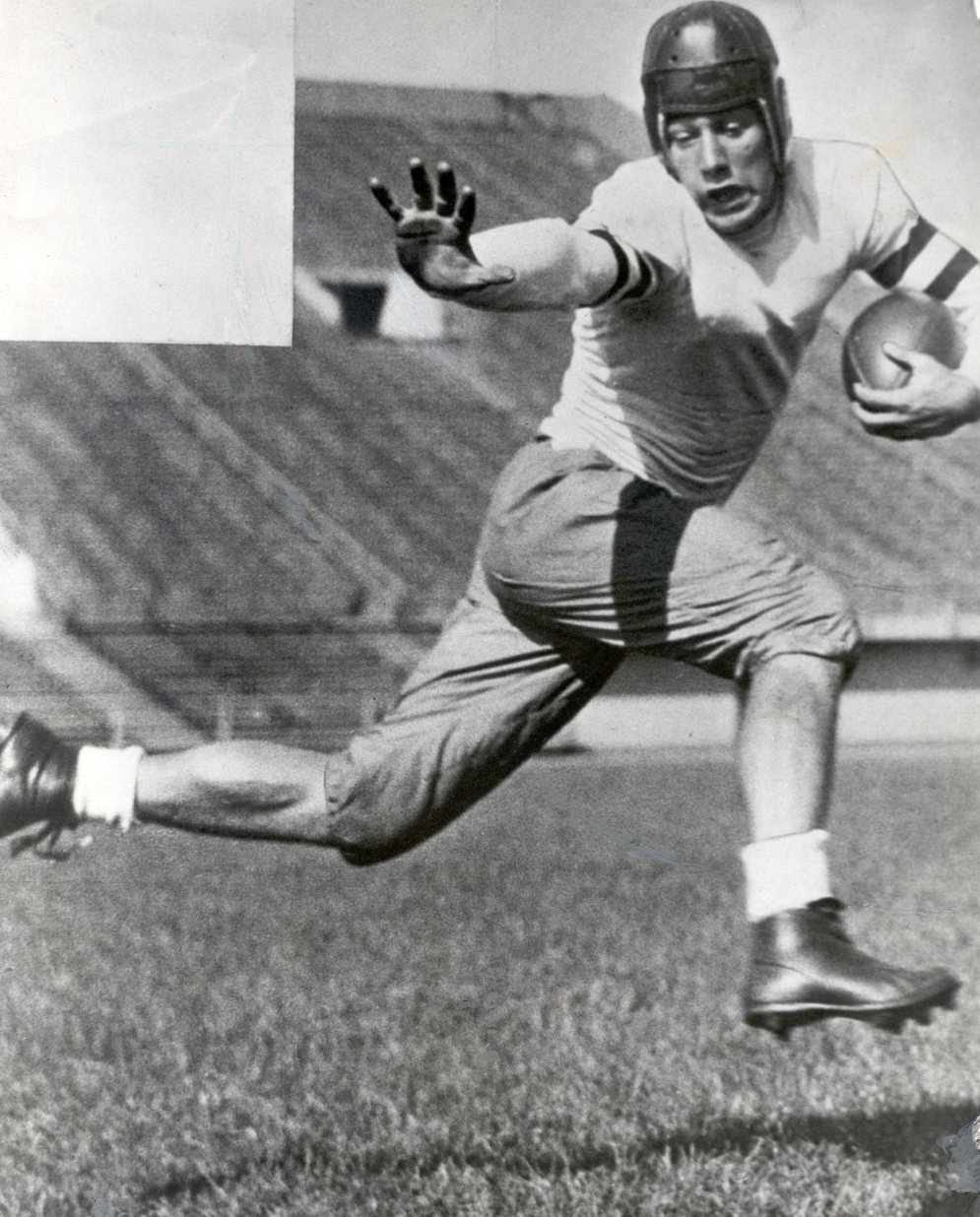 University of Chicago star Jay Berwanger won the first Heisman Trophy and was the first overall pick in the 1936 draft, but he chose a job selling foam rubber over playing in the NFL; he would later launch a successful manufacturing business. (Pro Football Hall of Fame)