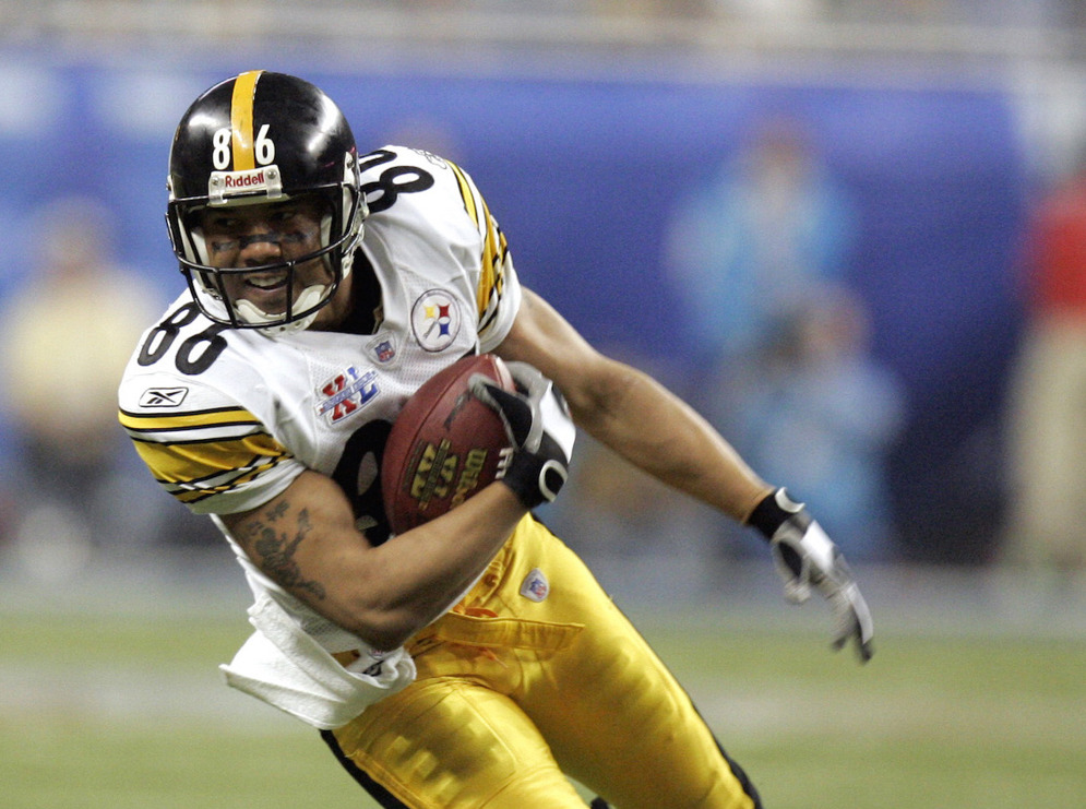 The Pittsburgh Steelers &#160;selected&#160;Hines Ward, the MVP of Super Bowl XL, with a compensatory pick in the third round of the 1998 NFL Draft. (AP Photo/Mark J. Terrill)
