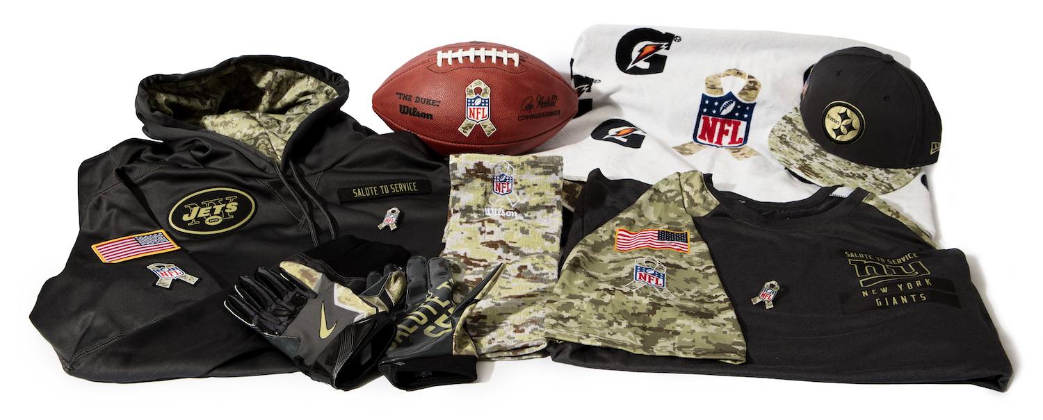 nfl wounded warrior gear