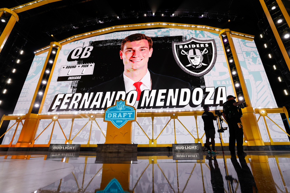Fernando Mendoza was selected in the first round with the first overall pick of the 2026 NFL Draft.&amp;nbsp;