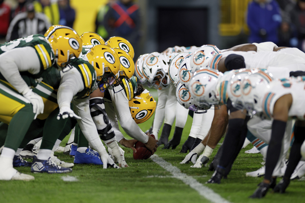 The NFL&#x27;s scheduling formula ensures&amp;nbsp;that all teams will play every team from every division in the other conference once every four years. (AP/Scott Boehm)